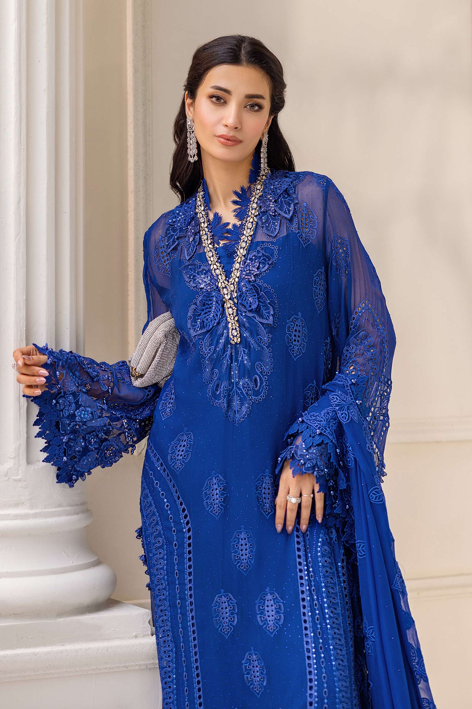 MB 2503 unstitched 3 piece